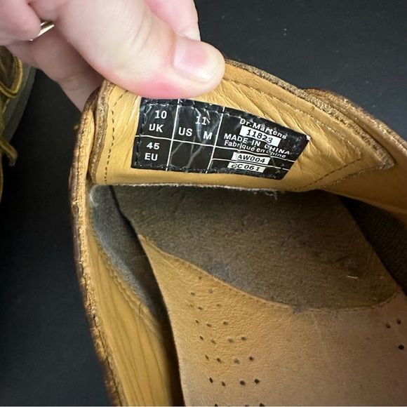 Dr. Martens Mens Brown Leather Distressed Oxfords Lace Up Size US 11 11823 - Picture 12 of 13